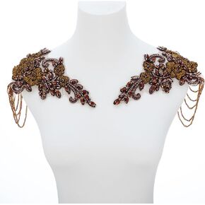 الزوج الأزرق من أحجار الراين المزينة زينة زينة للملابس ، بقع الكتف بقع الخياطة على ترتر الماس لتركين لثوب الزفاف ملحقات DIY in Kuwait