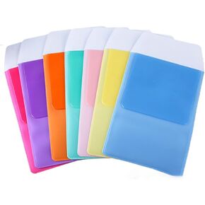 10pcs Multicolor Pen Pocket Protector with Clip Flap for Men Shirt Lab Coat Pocket Pen Holder Officers Pocket Organizer