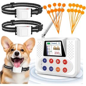 Wireless Dog Fence Training Flag, The Locating Marks for Electric Fence & Training Collar, Plastic Tags Dog Training Accessories 20pcs
