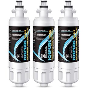 ICEPURE Plus 46-9690 NSF53 Certified Replacement for LG LT700P ADQ36006101, Kenmore Elite 9690 ADQ36006102, LFX28979ST, RWF1200A, LFX25978ST, LFXS30766S, LFXC24726S Refrigerator Water Filter,3PACK