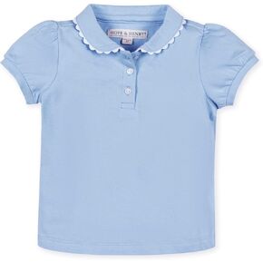 Hope & Henry Girls' Short Sleeve Flutter Sleeve Knit Top in Kuwait