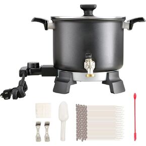 Cyscratia Large Wax Warmer Melting Melter Kit,5 L Electric Candle Making Pot,Easy Clean and Pour Spout and 4 Level Temp Control,Ideal for Homemade Soap Business Fast Loading
