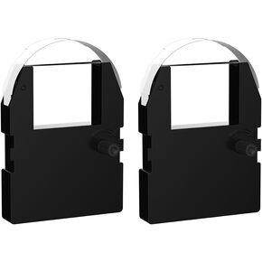 2 Pack Replacement for Pyramid 3500 4000 Time Clocks Ribbon, Replacement Ribbon for Pyramid 3000HD 3500 3700 4000 4000HD, 11.5ft Individually Sealed, Pre-Installed Ribbon Shield, 11.5ft (Black)