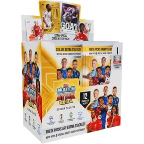 Match Attax Topps Extra 24/25 Full Box - Contains 24 Packets (288 Cards) Display Box 2025 New Soccer Cards with Hassential Sticker