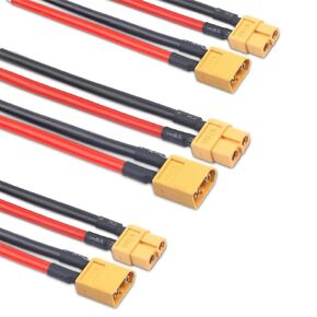 3 أزواج من موصل الموصل الموصل الإناث والذكور مع سلك سيليكون 14AWG لـ RC Lipo Battery Cable Car Car Boat