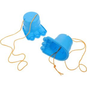 Kisangel 2pcs Big Feet Stilts Jumping Stilts Nativity Toys for Kids Stilts for Kids 8-12 Stilts Walking Cups Out Door Toys Kindergarten Toy Boys Toy Toddler Red Hugh Abs Elastic