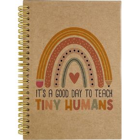 Knibeo Teacher Rainbow Notebook Journal - أفضل هدايا المعلم ، 5.5 × 8.3 دفتر Boho SPOIN