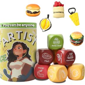 Mom Birthday Gifts, Gift for Women,Mom Gifts,Gifts for Couples, Food Dice with Recipe,Gift for Mom,Mothers Day Decorations