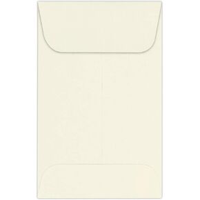 LUXPaper #1 Coin Envelopes | 2 1/4" x 3 1/2" | Natural | 80lb. Text | 50 Qty
