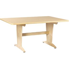 مساحات متنوعة في المدرسة الدراسية الفنية الفنية/التخطيط ، 60 "W × 42" D x 30 "H ، قاعدة القيقب الصلبة ، بيرش صفح أعلى ، مصنوعة في الولايات المتحدة الأمريكية ، SEFA & MAS معتمد