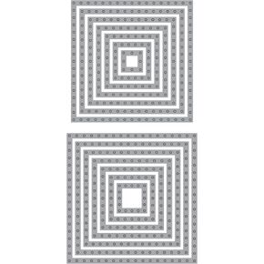 Squares Die Cut for Stitching, Essentials by Ellen, Layering Stackable Nesting Panels Matting Embroidery Needlework Sewing. DIY die cuts for Card Making and Scrapbooking