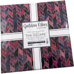 Lara Skinner Golden Pibes Ten Square 42 42 10 بوصة طبقة كعكة Robert Kaufman Ten-1344-42