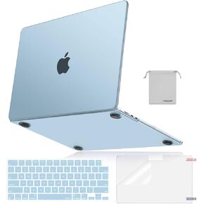 Mosiso متوافق مع MacBook Air 15 بوصة Case 2025 2024 2023 M4 A3241 M3 A3114 M2 A2941 ، غلاف مفاتيح بلاستيكي أصلي من البلاستي