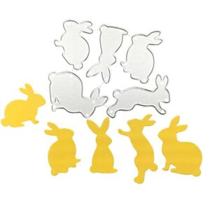 قصاصات Die Die Easter Bunny لصنع البطاقات ، وكلمات عيد الفصح سعيدة يموت قالب Exter Egg Egge لـ Hienaj Scrapbooking DIY Cards Albract Supplies Decorts