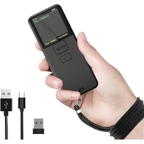 Symcode 2d Bluetooth Barcode Scanner Wireless ، 3-in-1 استجواب 1D 2D QR Code Scanner للمخزون ، الماسح الضوئي لبرنامج الشريط المحمول للكمبيوتر الشخصي ، POS ، iPad ، iPhone ، الكمبيوتر اللوحي ، iOS ، Android
