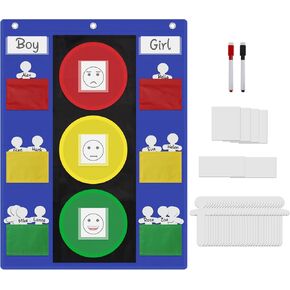 مخطط سلوك Zkoo Classroom ، Multi Mobiets 25 "× 19".