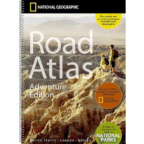 National Geographic Road Atlas 2025: Adventure Edition [الولايات المتحدة ، كندا ، المكسيك]