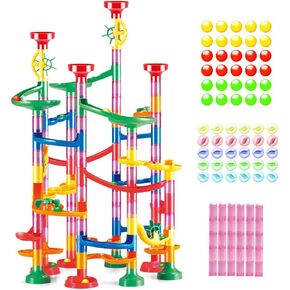 Weofferwhatyoutyouant Marble Run Roll - بناء برج إبداعي للأطفال ، و 169 قطعة ، وأعمار 3 سنوات وما فوق