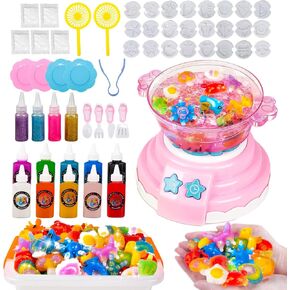 طقم لعبة Magic Water Elf Toy ، Aqua Fairy Water Gel Kit ، New Hot Pot Gelz Toy Kit Whit 24 Morms Moulds Farmling Colors ، Arts & Crafts Diy Water Spirits ، Higds Festival for 3-12 Age Kids ، Boys Girls (Pink)