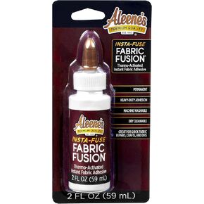 ALEENE's Fabric Fusion Insta-Fuse ، وقت جاف فوري المنشط حراريًا ، مثالي لإصلاحات الأزياء السريعة ، 2 أوقية