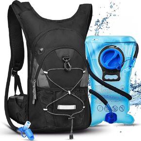 Hydration Backpack, Hydration Pack, Water Backpack & 3L Hydration Bladder - Lightweight Insulation Hiking Pack - for Backpacking, Hiking, Running, Cycling, Camping, Commuting