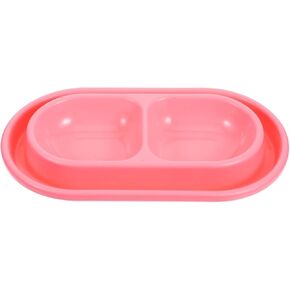 Popetpop Atts Away Digh - Cat Food Food Bowls مع 2 طبق ، جولة لا تسرب جرو الأوعية
