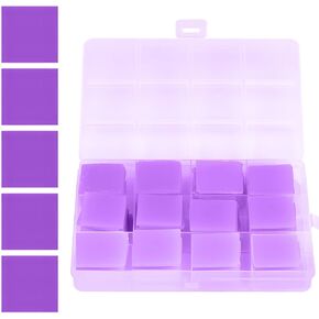 Ninonly Diamond Art Wax 96 PCS ، DIY 5D Diamond Paint Art Glue Clay Accessories Supplies Set مع صندوق تخزين ، أرجواني
