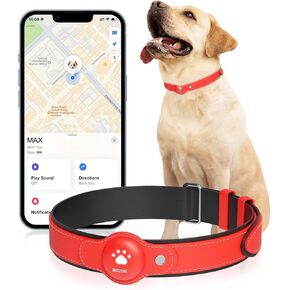 GPS Tracker for Dogs ، 2 في 1 PET Tracking Smart Twilar (iOS فقط) ، لا يوجد طوق للكلاب GPS شهريًا ، موقع PU Tracker المريح في الوقت الفعلي للكلاب الصغيرة المتوسطة (المحدد)