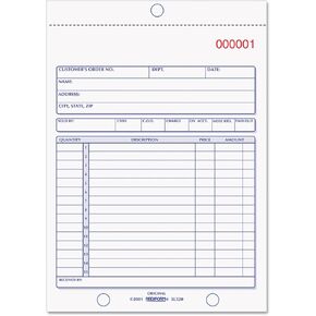 Rediform 5L320 Sales Book 5 1/2 × 7 7/8 مكررات 50 مجموعة/كتاب