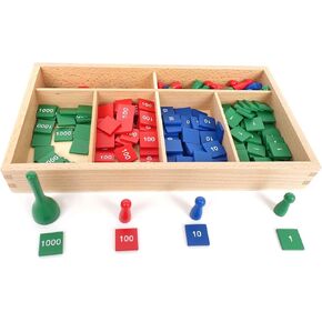 Hidoggy Montessori Stamp Game Pro | مواد تعليمية الرياضيات في مونتيسوري ، وهي شركة تعليم الرياضيات في وقت مبكر.