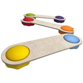 6 PCS/Set Stepping Stones +3 PCS/تعيين عوارض توازن طويلة ، وأحجار خطوة للأطفال ، ولوحة التوازن الطويلة ، وألعاب التوازن للأطفال الصغار