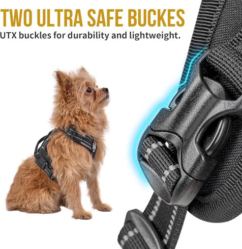 تسخير الكلب الكلب onetigris للكلاب المتوسطة الصغيرة لا سحب ، وتسخير الجرو ومجموعة المقود ، وسهولة المشي الكلب تسخير للمشي ، والركض ، والتدريب ، وتسخير الكلب antz الصغيرة ، ومتوسطة الكلب (أسود ، xxs) in Kuwait