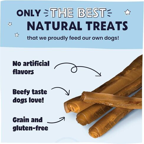 Pawstruck 2-in-1 Collagen Wrapped Jerky Natural Treats for Dogs - 5 Large Sticks - Limited Ingredient Grain Free Long Lasting for Small, Medium, and Large Dogs in Saudi Arabia