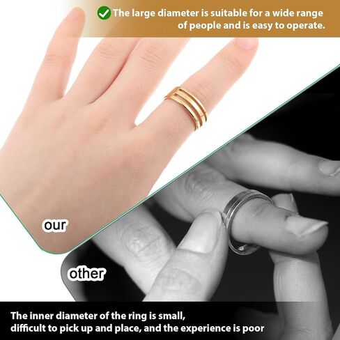 4Pcs Jump Ring Opener, Stainless Steel Jump Ring Opener Tools Circle Opening Closing Ring Appliance for Jewelry Making DIY Art Craft Projects Supplies (Gold+Silver) in Saudi Arabia