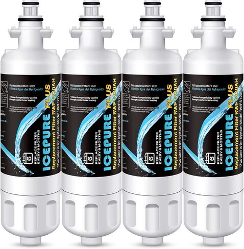 ICEPURE Plus 46-9690 NSF53 بديل معتمد لـ LG LT700P ADQ36006101، Kenmore Elite 9690 ADQ36006102، LFX28979ST، RWF1200A، LFX25978ST، LFXS30766S، LFXC24726S فلتر مياه الثلاجة، 3 عبوات in Kuwait