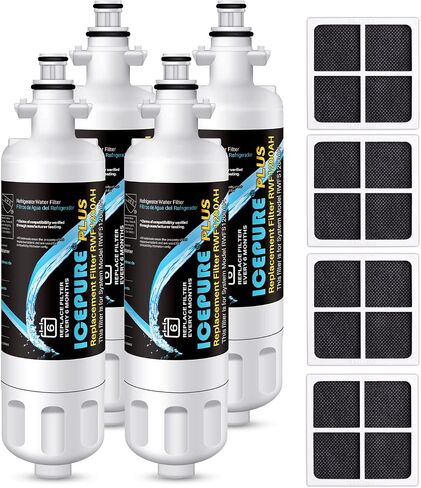 ICEPURE Plus 46-9690 NSF53 بديل معتمد لـ LG LT700P ADQ36006101، Kenmore Elite 9690 ADQ36006102، LFX28979ST، RWF1200A، LFX25978ST، LFXS30766S، LFXC24726S فلتر مياه الثلاجة، 3 عبوات in Kuwait