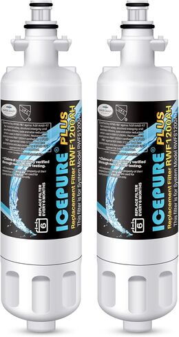 ICEPURE Plus 46-9690 NSF53 بديل معتمد لـ LG LT700P ADQ36006101، Kenmore Elite 9690 ADQ36006102، LFX28979ST، RWF1200A، LFX25978ST، LFXS30766S، LFXC24726S فلتر مياه الثلاجة، 3 عبوات in Kuwait