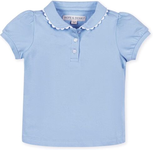 Hope & Henry Girls' Short Sleeve Flutter Sleeve Knit Top in Kuwait