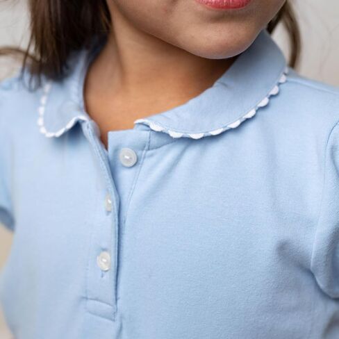 Hope & Henry Girls' Short Sleeve Flutter Sleeve Knit Top in Kuwait