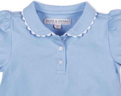 Hope & Henry Girls' Short Sleeve Flutter Sleeve Knit Top in Kuwait
