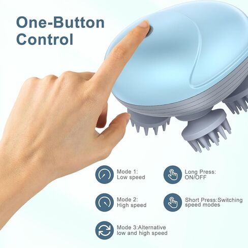 Upgraded Handheld Pet Massager for Dogs and Cats, Electric With 4 Rotatable Heads, Three Modes, for Relieving Tight Stiffness Muscles, Promote Bonding in Kuwait