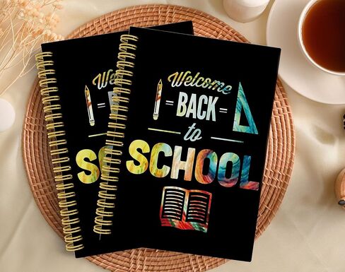 Knibeo Teacher Rainbow Notebook Journal - Best Teacher Gifts, 5.5×8.3 Boho Spiral Bound Notebook with 164 Pages, Cute Teacher Notebook, Anti Anxiety Notebook in Saudi Arabia