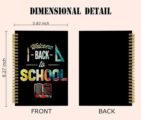 Knibeo Teacher Rainbow Notebook Journal - Best Teacher Gifts, 5.5×8.3 Boho Spiral Bound Notebook with 164 Pages, Cute Teacher Notebook, Anti Anxiety Notebook in Saudi Arabia