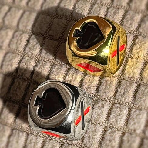 2PCS Premium Stainless Trump Marker Dice - Metal Euchre Cube & 0.62inch (16mm) Trump Modator لألعاب بطاقة Euchre/Pinochle/الجسر والمزيد (Silver+Gold) in Kuwait
