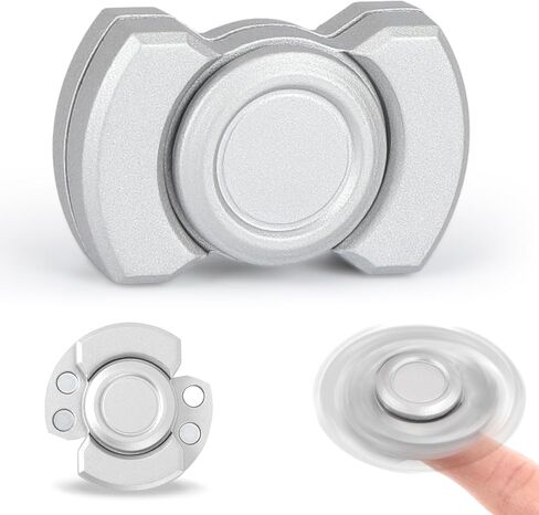 Magnetic Fingertip Spinner for All: High-Speed, 3-in-1 (Spinner, clicker, Slider), eases Anxiety & ADHD in Adults & Children. (Black) in Saudi Arabia