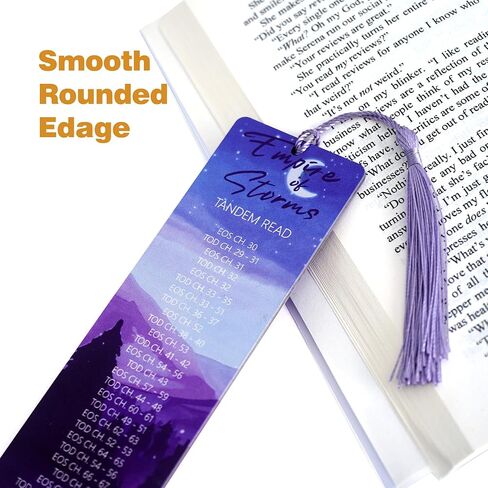 Set of 2 pcs - Throne Themes Tandem Read Bookmarks for Women with Silk Tassel, Fantasy Book Marks - Perfect Book Markers Merchandise for Fantasy Fans - Unique Gifts for Book Lovers in Kuwait