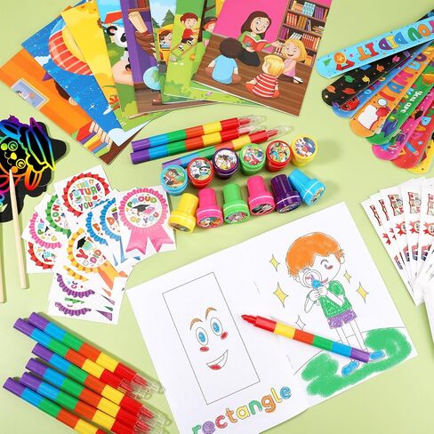 Benlouis 192 PCS حفل التخرج مفضلات للأطفال في مرحلة ما قبل المدرسة روضة هدايا الفصول الدراسية جائزة مجموعة كبيرة للطلاب تهانينا خريجي Goodie أكياس （حيوانات التخرج） in Kuwait
