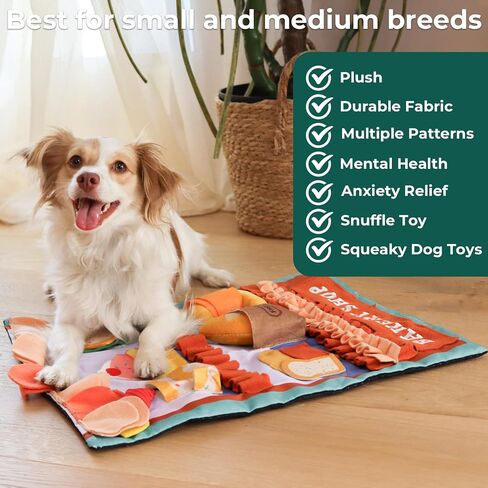 Snuffle Mat for Dogs Avocado Pal, X-Large 21.5" x 15", Enrichment Toy Slow Feeder, Puppy Toys to Keep Them Busy, Machine Washable, for All Dog Sizes in Kuwait