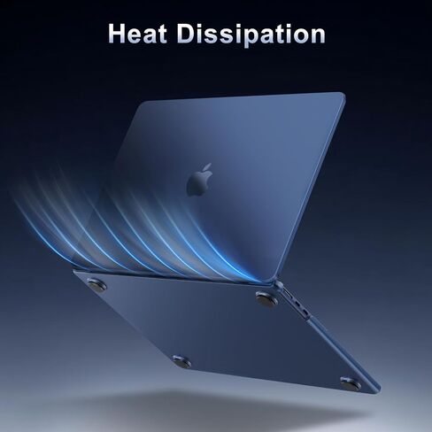 MOSISO Compatible with MacBook Air 15 inch Case 2025 2024 2023 M4 A3241 M3 A3114 M2 A2941,Ultra-Thin Natural Original Plastic Hard Shell&Matching Color Keyboard Cover&Screen Film&Pouch, Midnight Clear in Kuwait