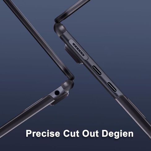 MOSISO Compatible with MacBook Air 15 inch Case 2025 2024 2023 M4 A3241 M3 A3114 M2 A2941,Ultra-Thin Natural Original Plastic Hard Shell&Matching Color Keyboard Cover&Screen Film&Pouch, Midnight Clear in Kuwait